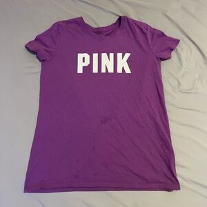 PINK Victoria's Secret Purple T-Shirt set